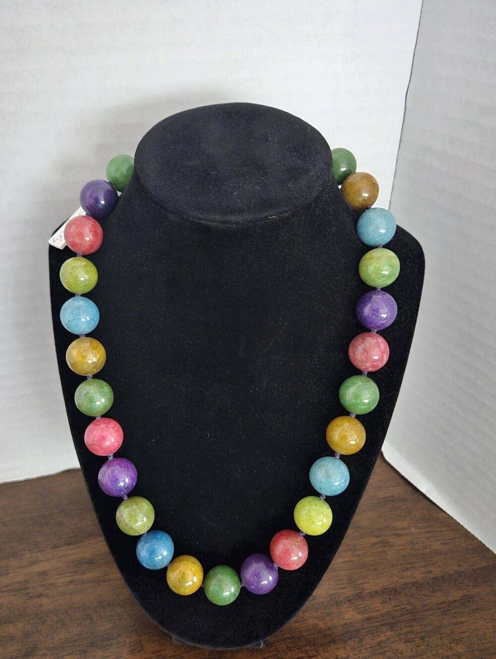 Vintage Iris & Lily London Genuine Multicolor Gemstone Necklace